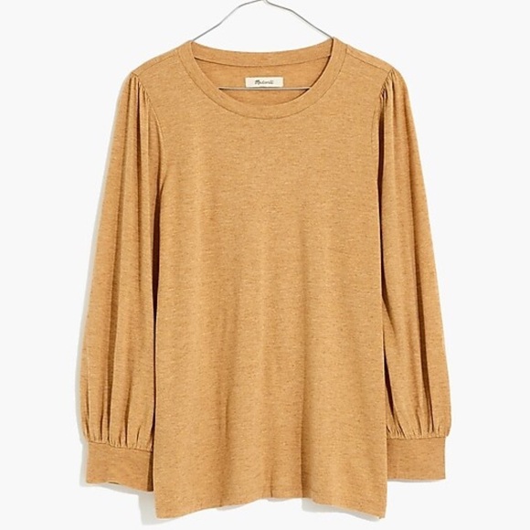 NWT Madewell AVRINA Top in Toffee Color - Picture 3 of 13